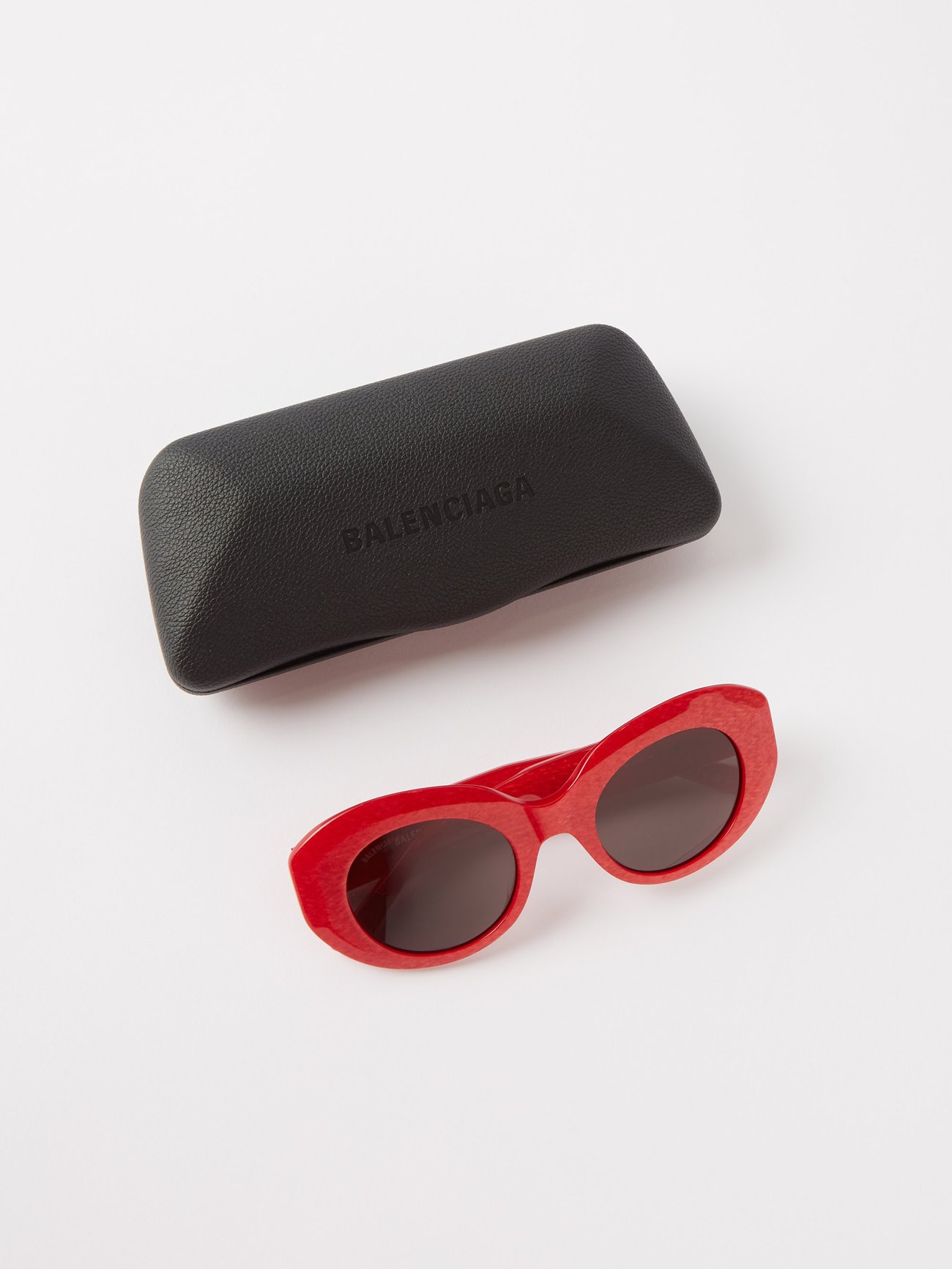 Red Rive Gauche round acetate sunglasses