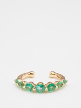 Shay Emerald, diamond & 18kt gold ear cuff