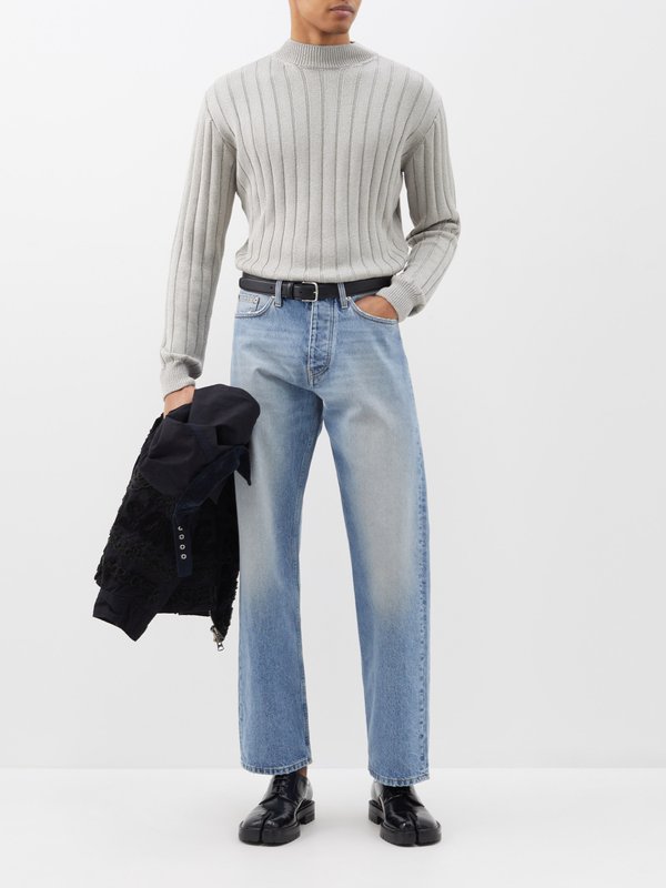 Grey Mick ribbed sweater | Sunflower | MATCHES UK