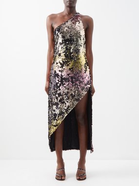 Asos Stripe Dress & Gucci Marmont Velvet Bag