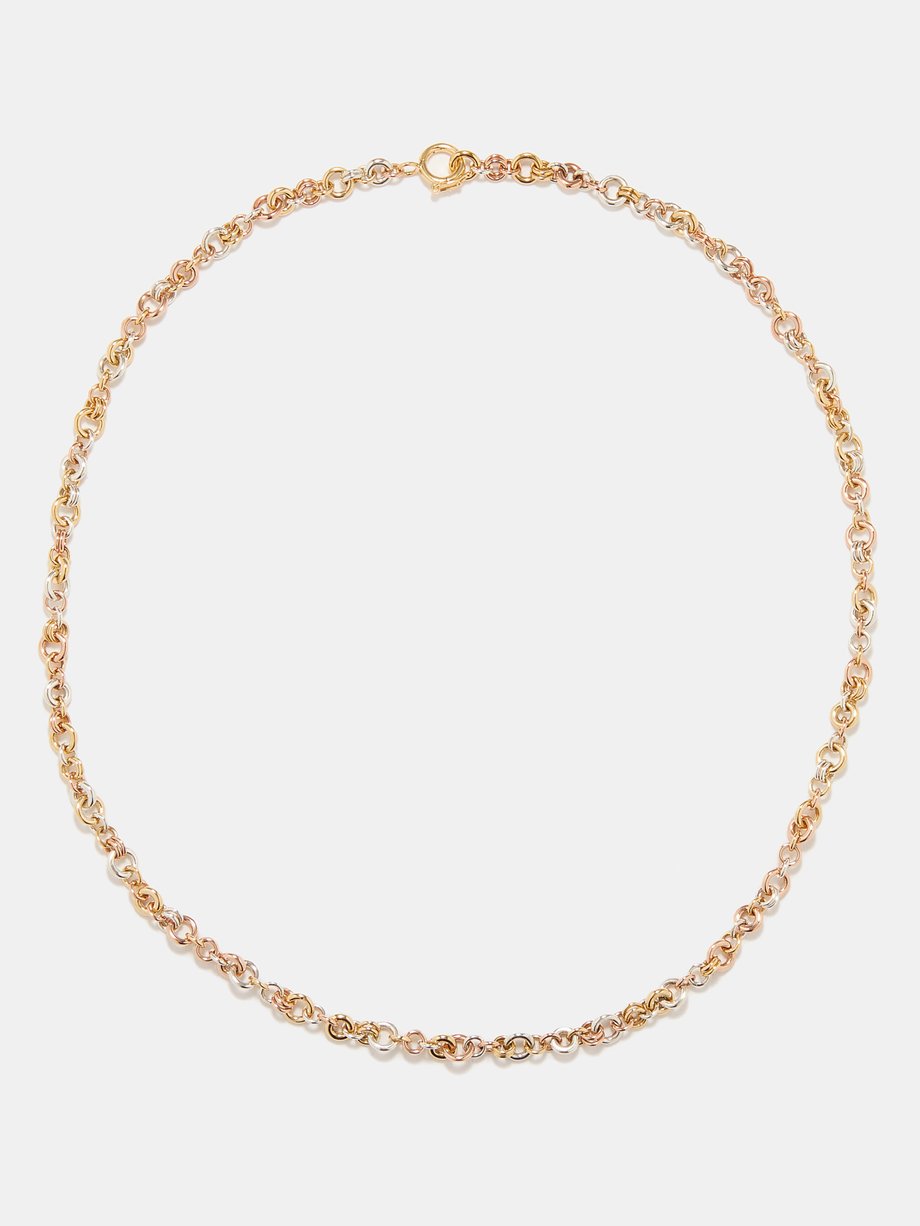 Spinelli Kilcollin Helio MX 18kt gold, rose gold & silver necklace