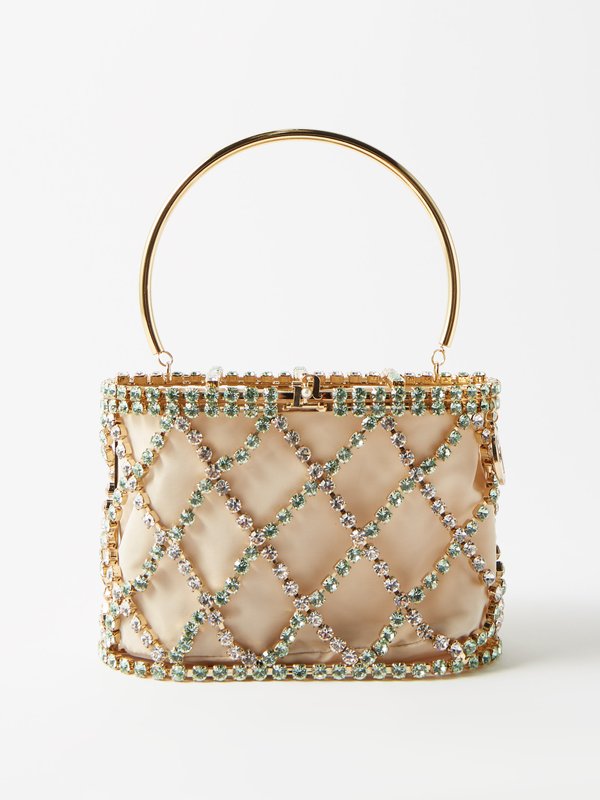 Rosantica (Rosantica ) Holli Sophia crystal-embellished satin clutch bag