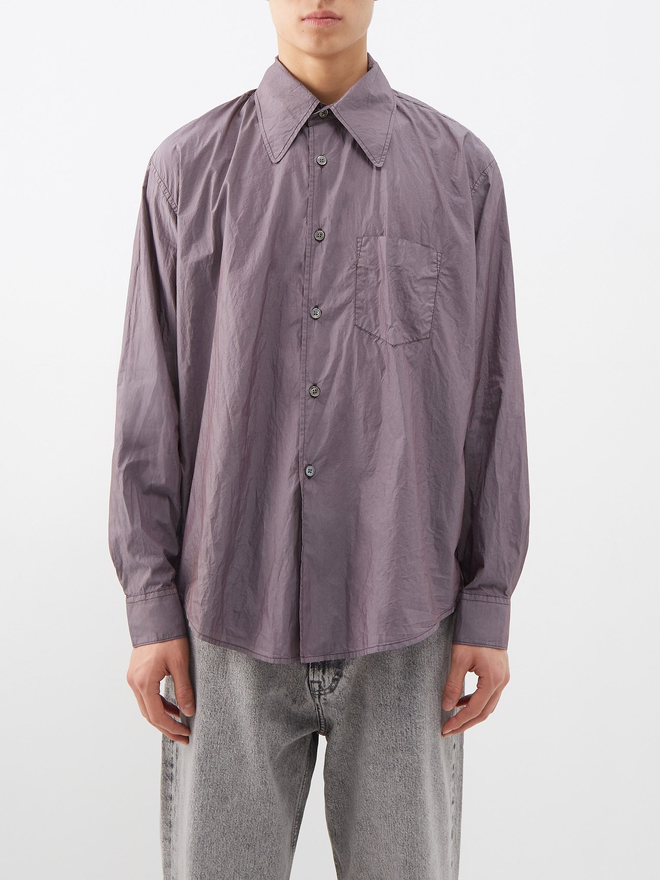 OUR LEGACY COCO SHIRT BROWN MELANGE 21AW-