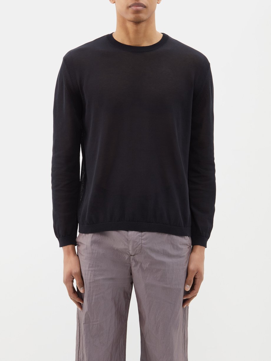 Black Cotton-blend sweater | Our Legacy | MATCHES UK