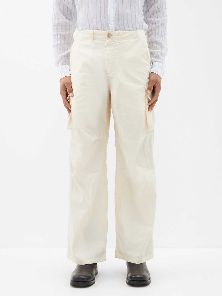 OUR LEGACY Our Legacy Mount cotton cargo trousers White ...