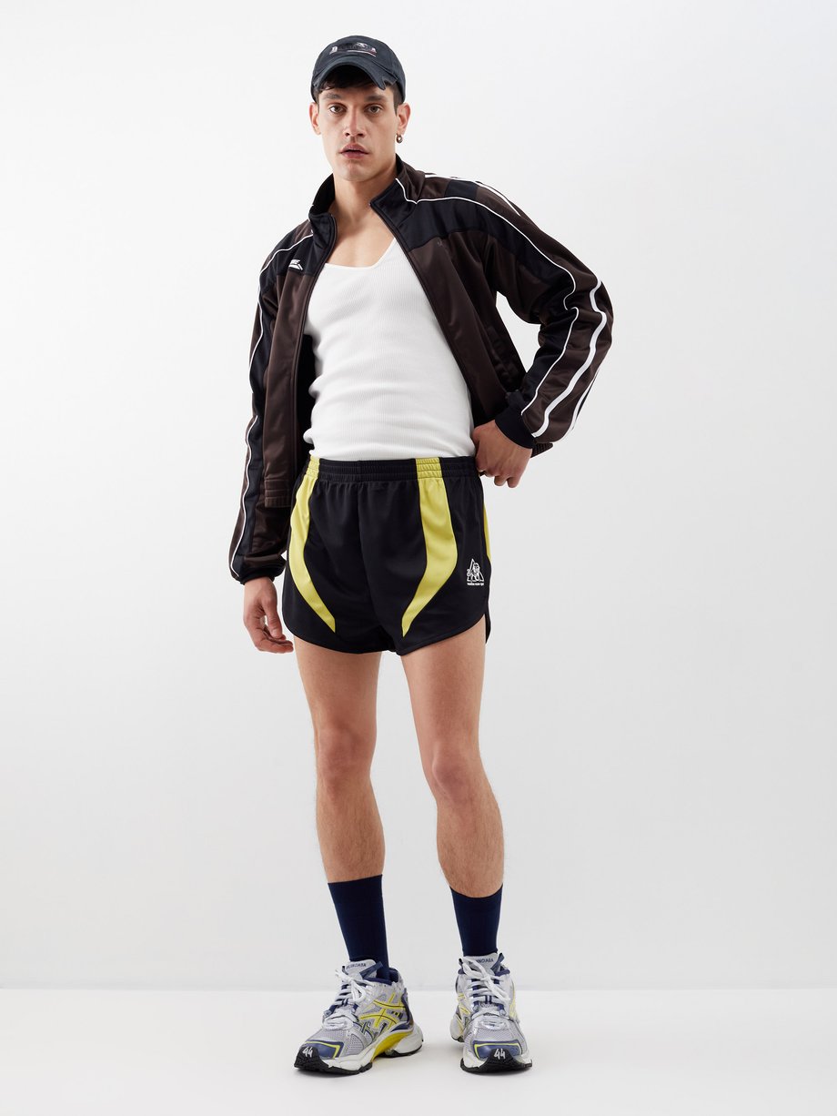 Black Football technical-jersey shorts | Martine Rose | MATCHESFASHION US