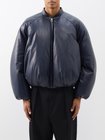 LOEWE Quilted leather bomber jacket