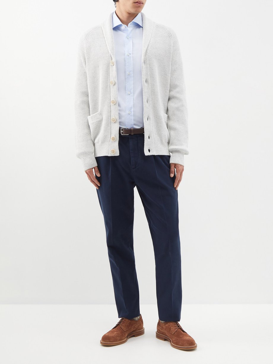 Brunello Cucinelli Slim-fit cotton-poplin shirt