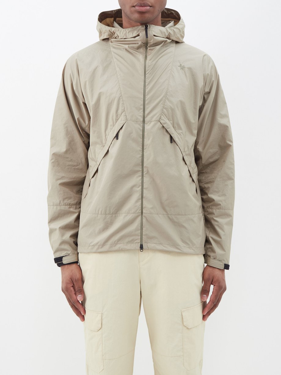 Beige Packable ripstop hooded jacket | GOLDWIN | MATCHESFASHION US