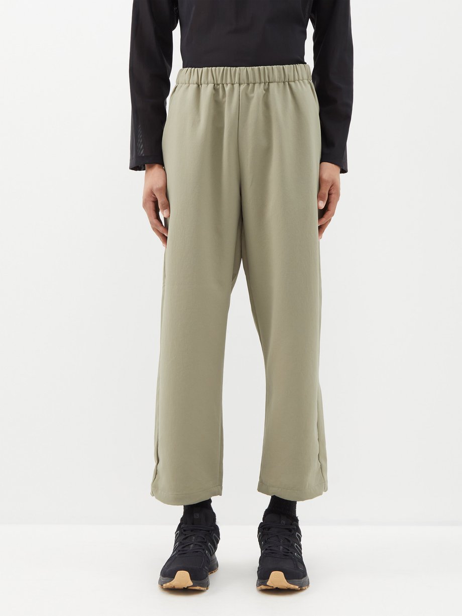 Green Wide-leg softshell trousers | GOLDWIN | MATCHESFASHION UK