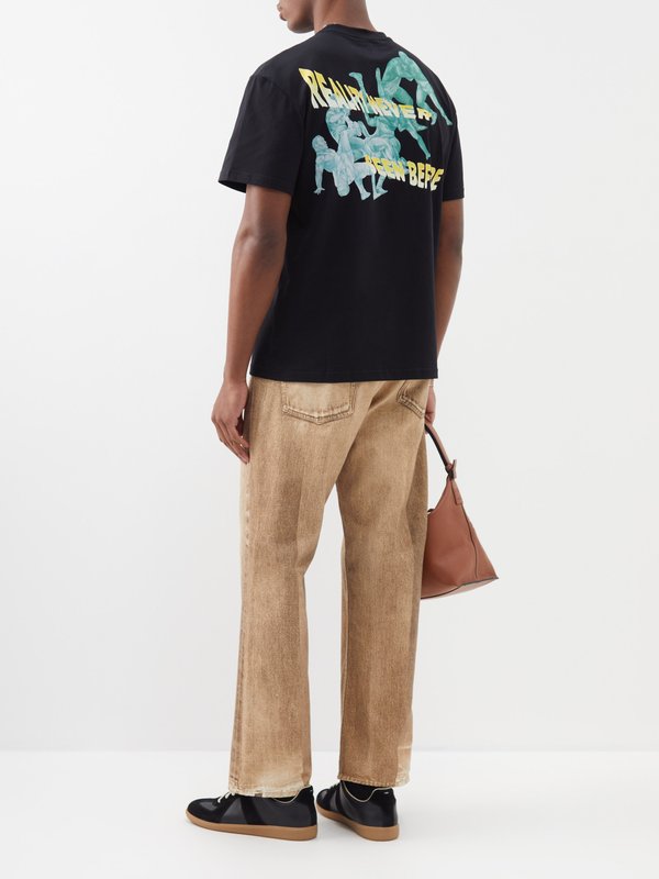 Black X Pol Anglada printed cotton-jersey T-shirt | JW Anderson ...