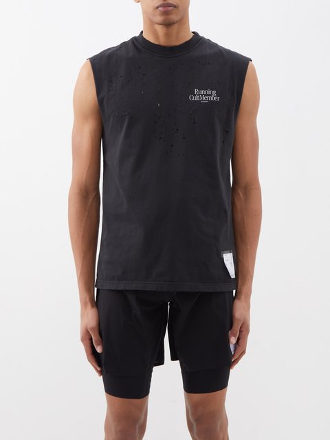 CRITICAL CUT OFF SLEEVELESS TEE – BLACK (AUTHENTIC) – Brofit