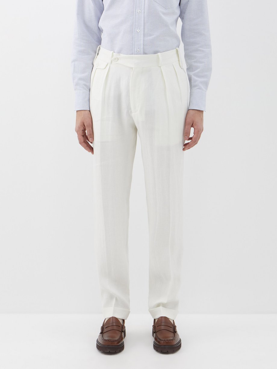 Polo Ralph Lauren Linen Pants in Natural for Men  Lyst