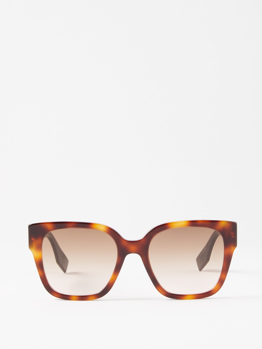 Fendi Eyewear O'Lock Oversized Square Sunglasses
