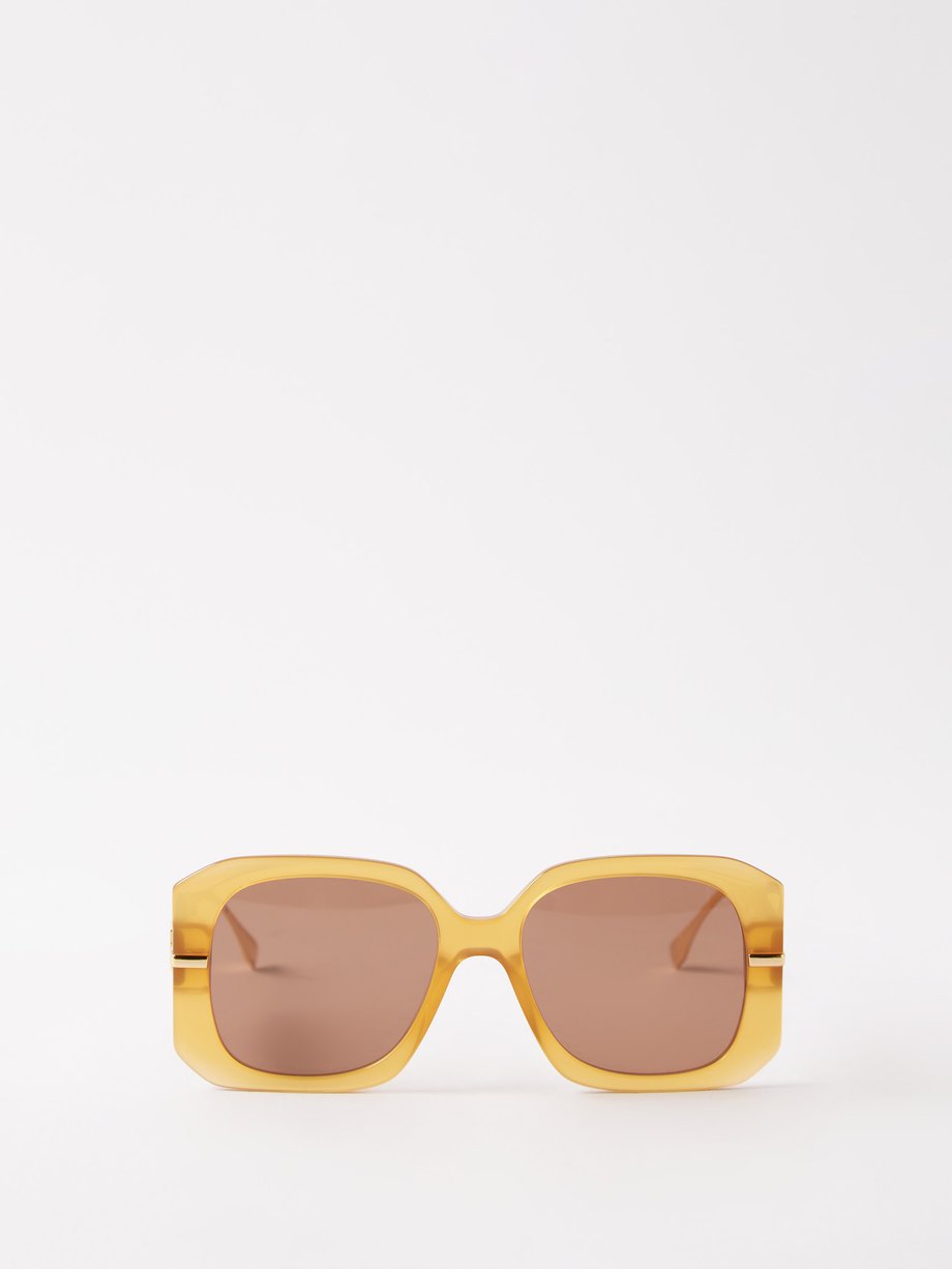 Fendi Eyewear Fendi Fendigraphy square acetate sunglasses