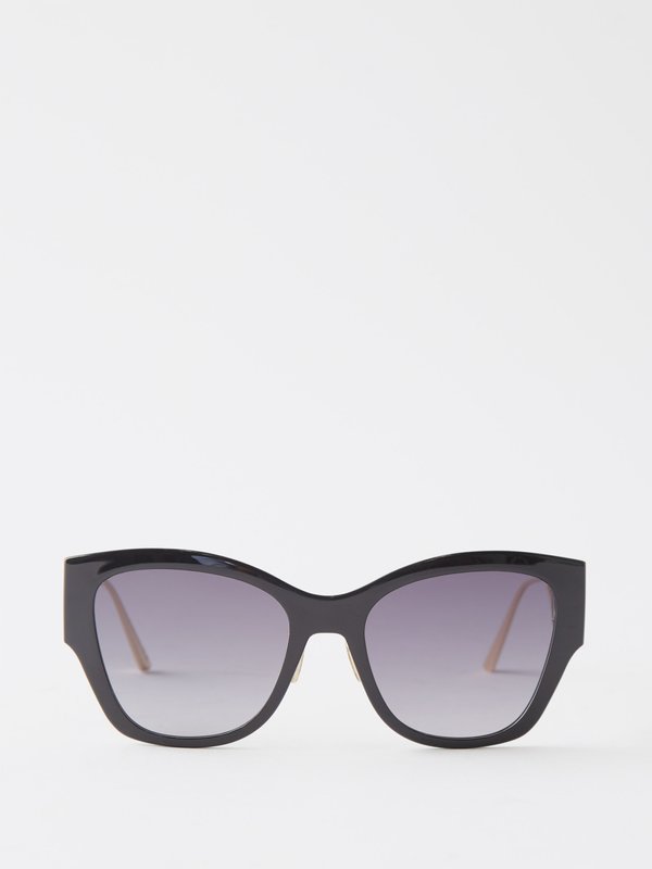 Black 30Montaigne B2U butterfly acetate sunglasses | DIOR | MATCHES UK