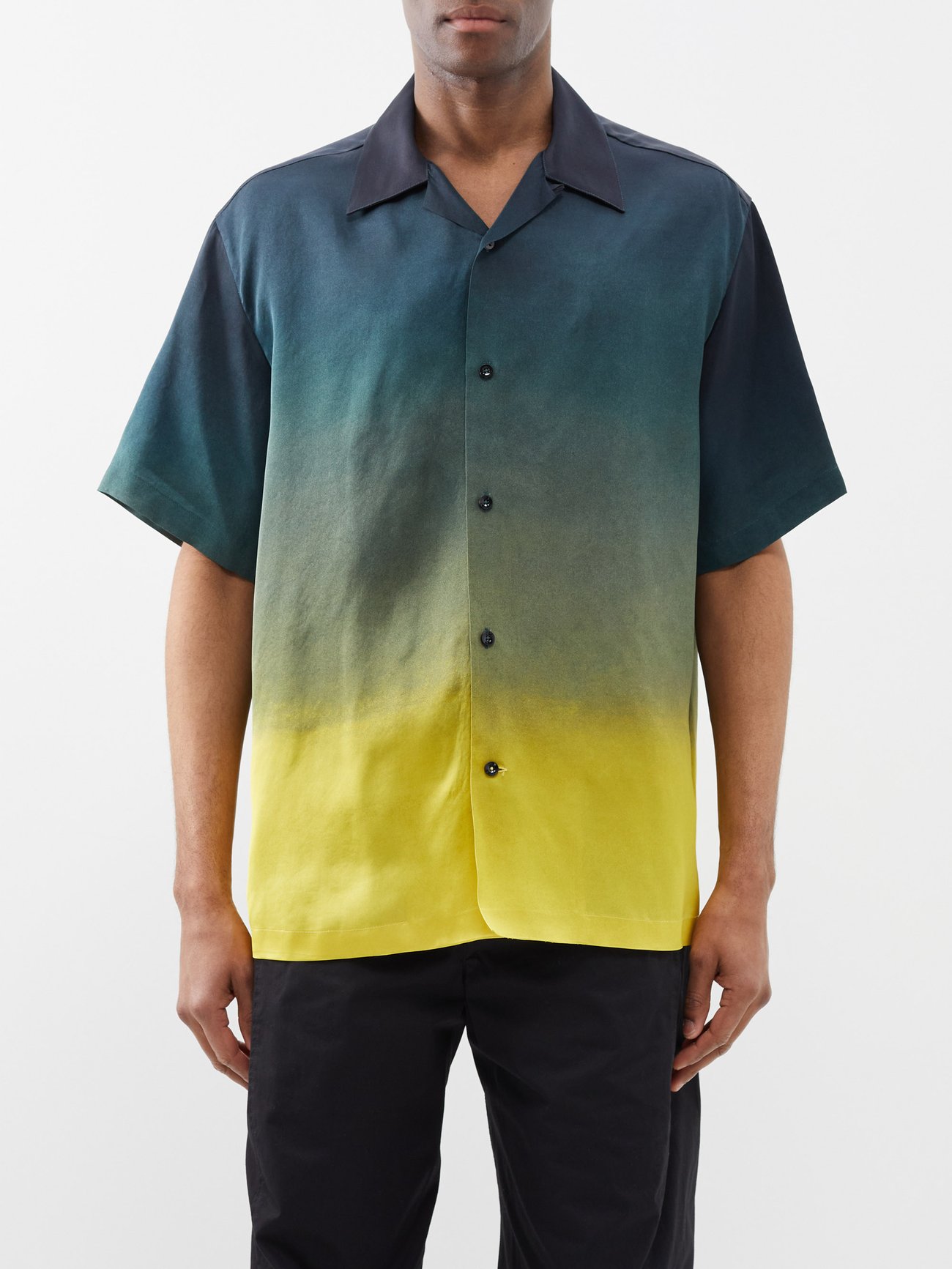 Palm-print ombré shirt video