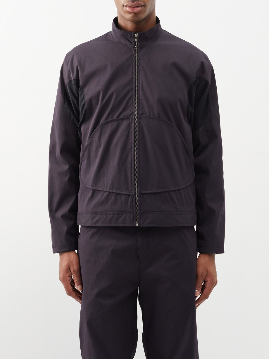 Work panelled shell utility jacket