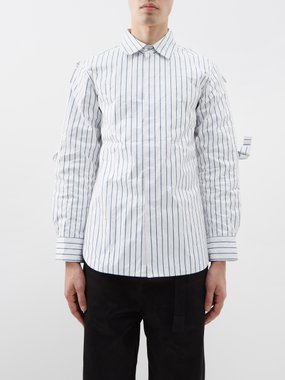 Craig Green Metal striped crinkled shirt