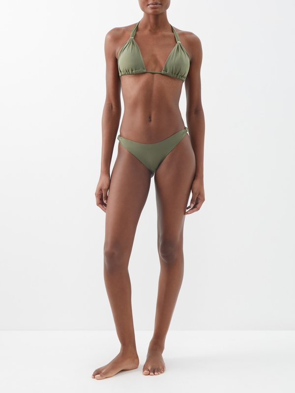 Raquel Diniz Halterneck triangle bikini top