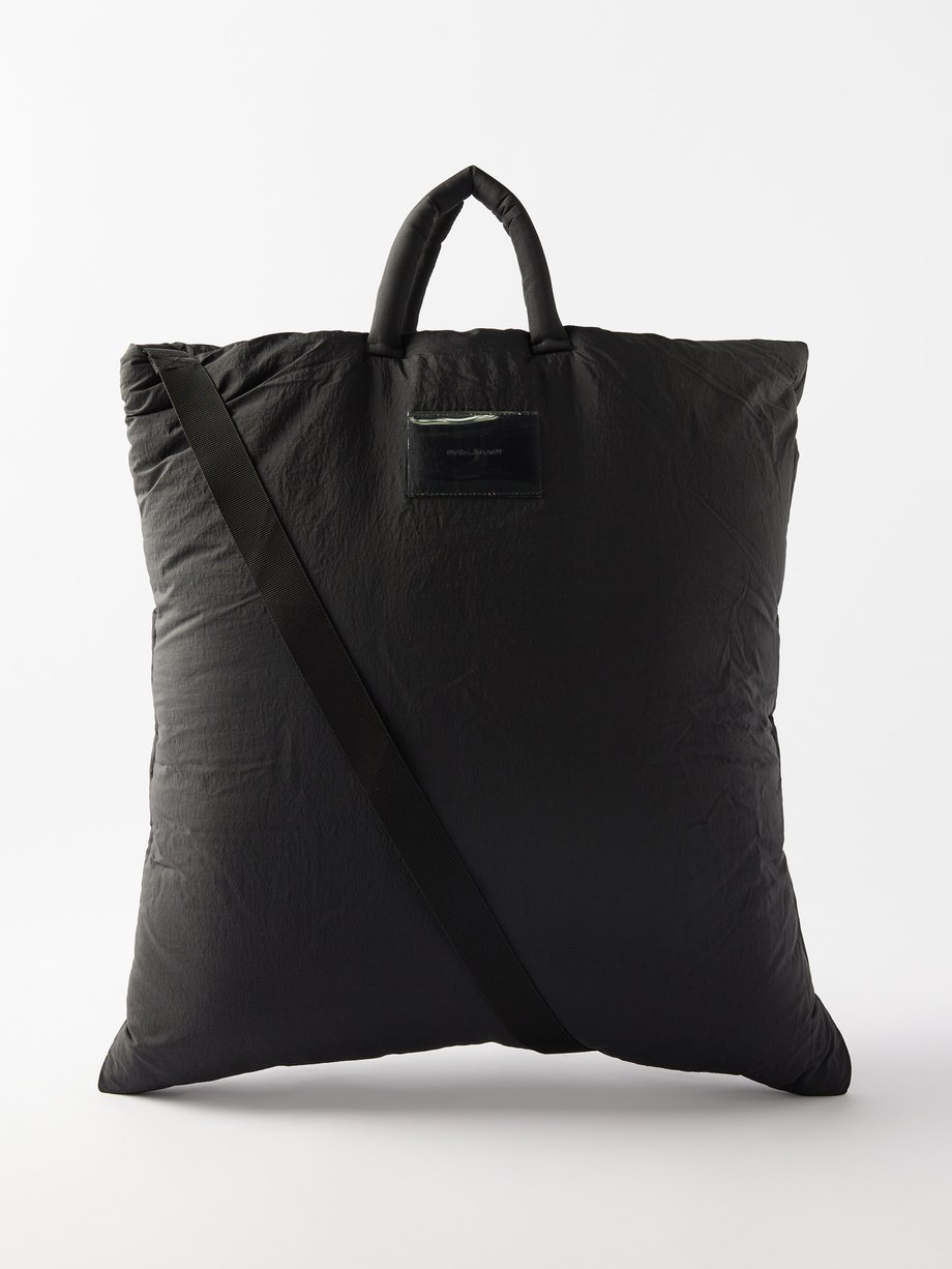 Black Big Pillow crinkled-shell tote bag | Our Legacy