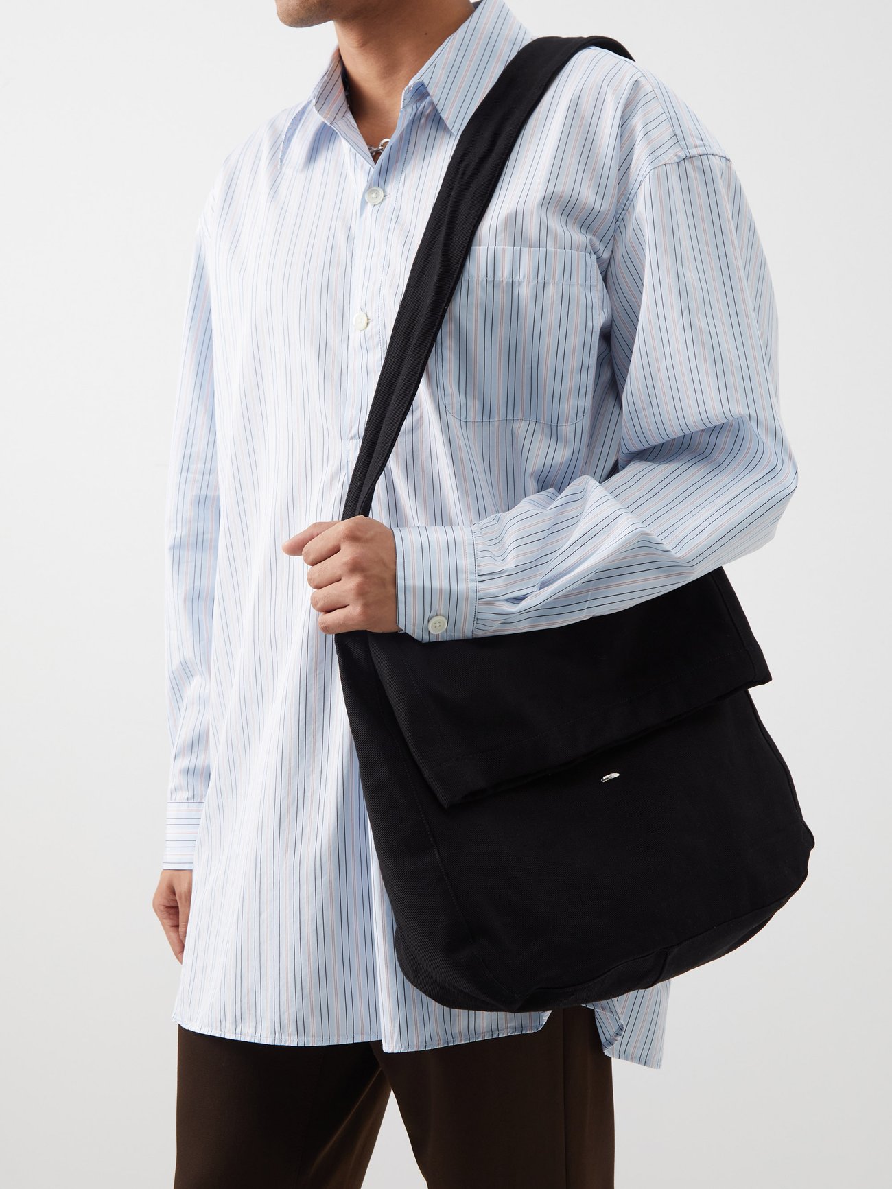 OUR LEGACY Our Legacy Sling cotton-twill cross-body bag Black