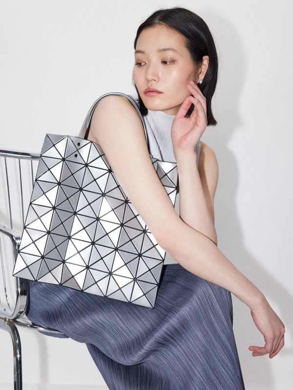Silver Lucent PVC tote bag | Bao Bao Issey Miyake | MATCHES UK