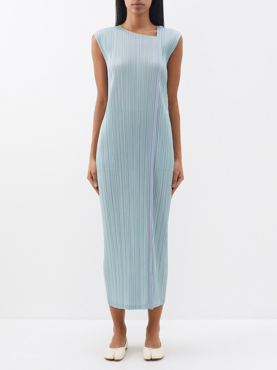 Walk Pure technical-pleated maxi dress