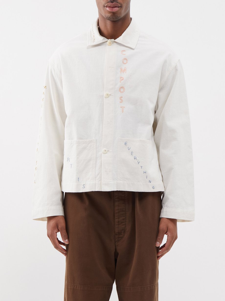 Neutral Short On Time organic-cotton canvas jacket | Story MFG