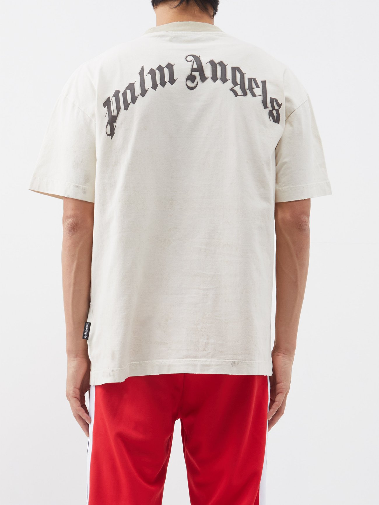 PALM ANGELS Logo-Print Cotton-Jersey T-Shirt for Men in 2023