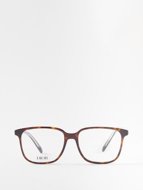 DIOR InDior O S2I D-frame tortoiseshell-acetate glasses