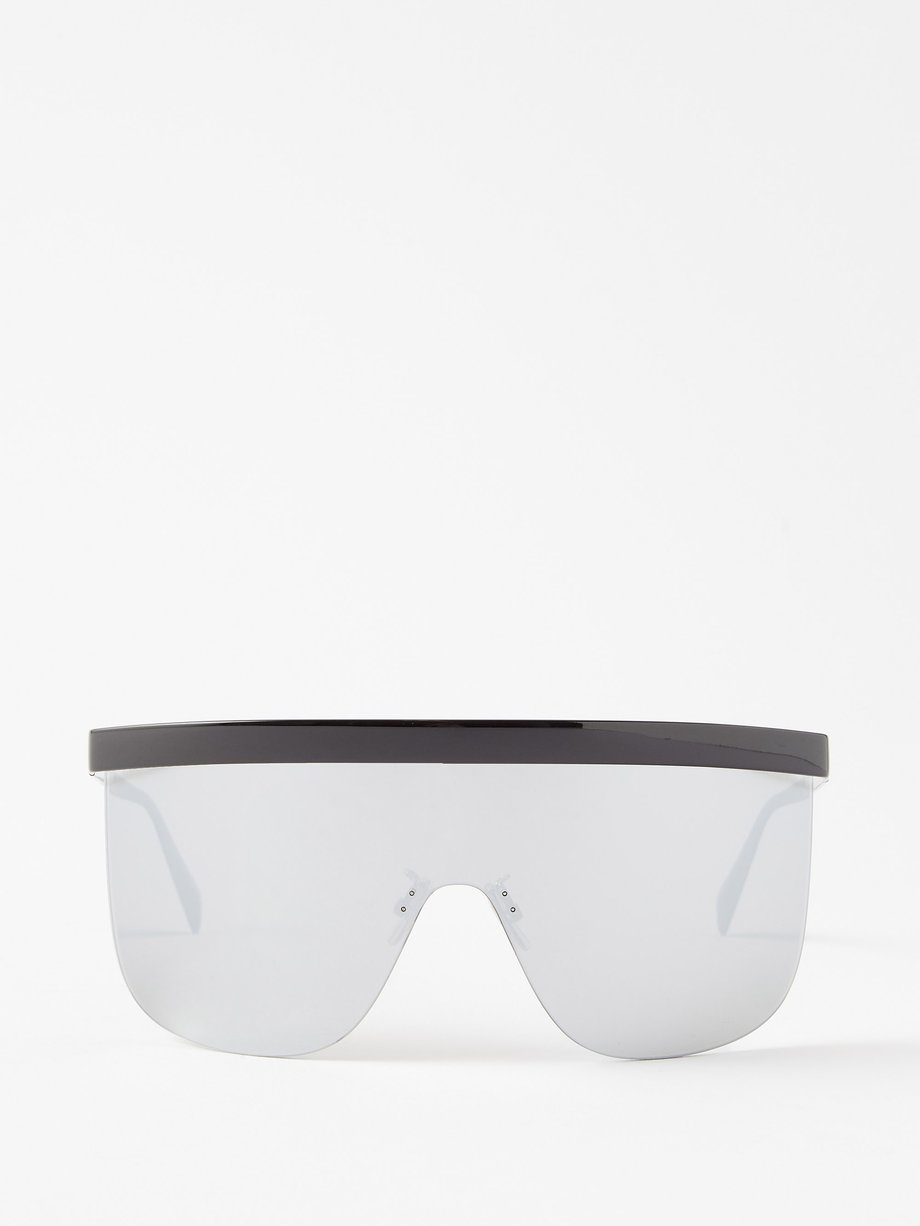 Oversized One piece Sunglasses Women Men Windproof Shield - Temu
