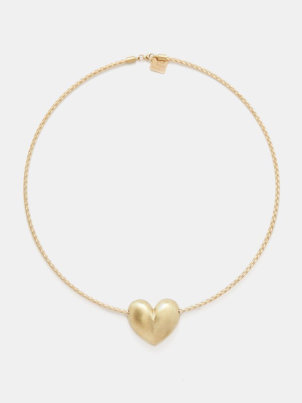 Lauren Rubinski Heart 14kt-gold necklace