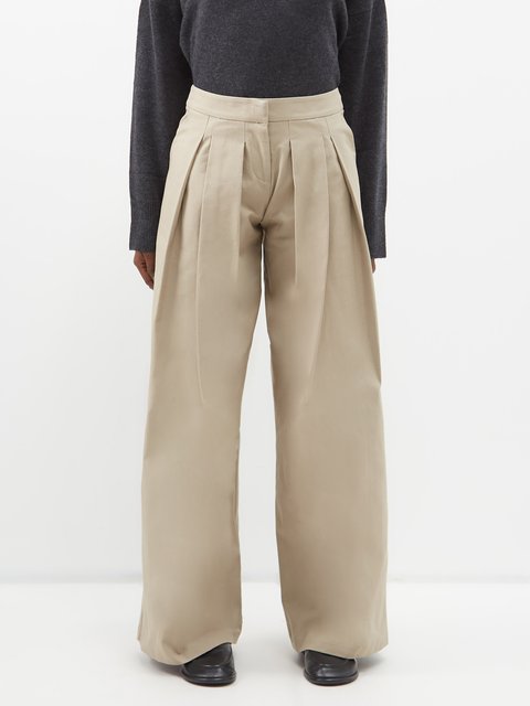 Cotton pleated pants - Women | Mango USA