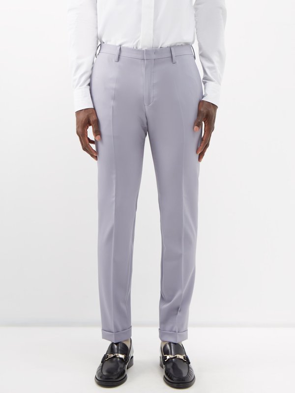 Paul Smith pressed-crease wool-blend Tailored Trousers - Farfetch