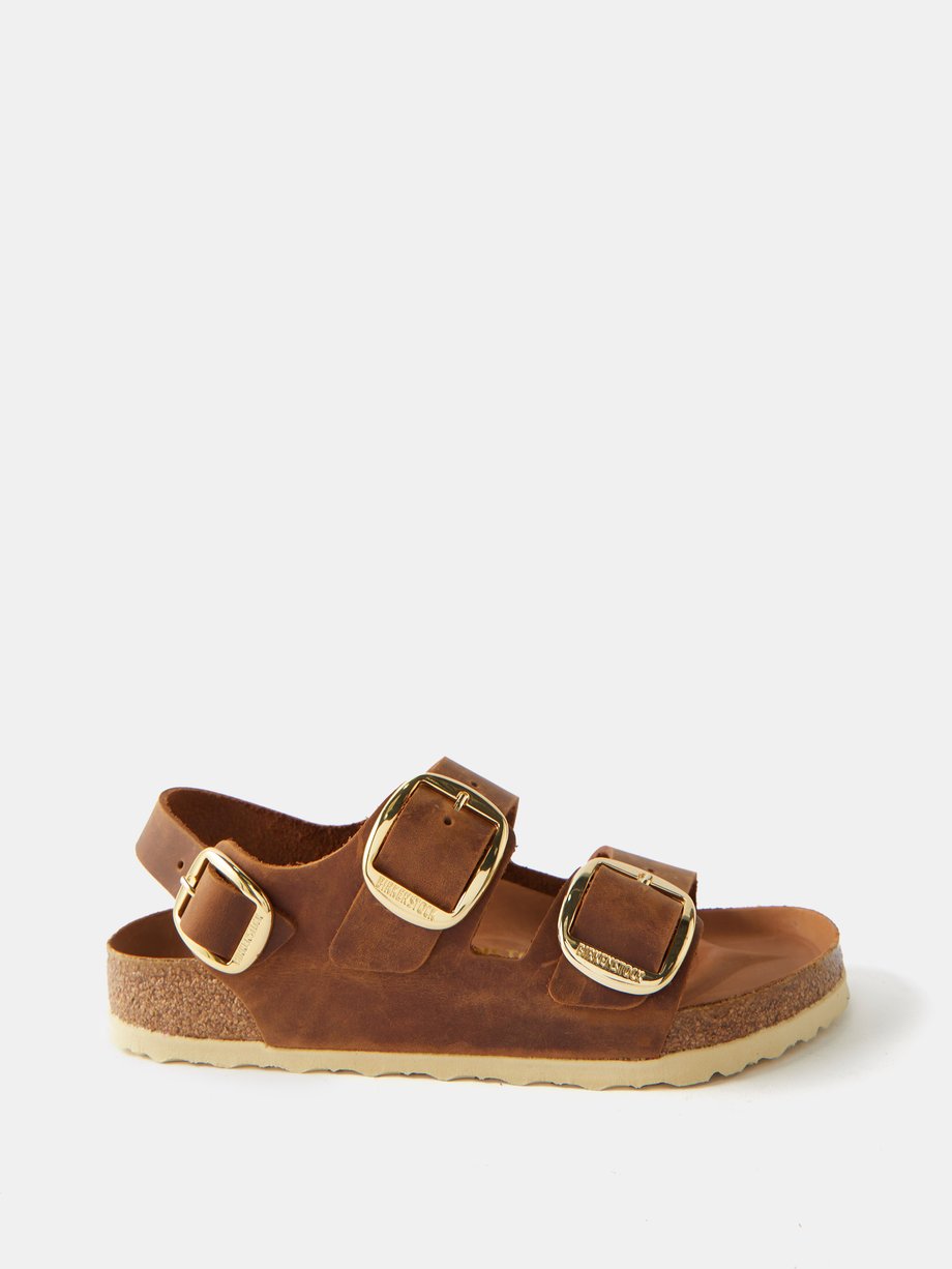 Birkenstock Milano oiled-leather sandals