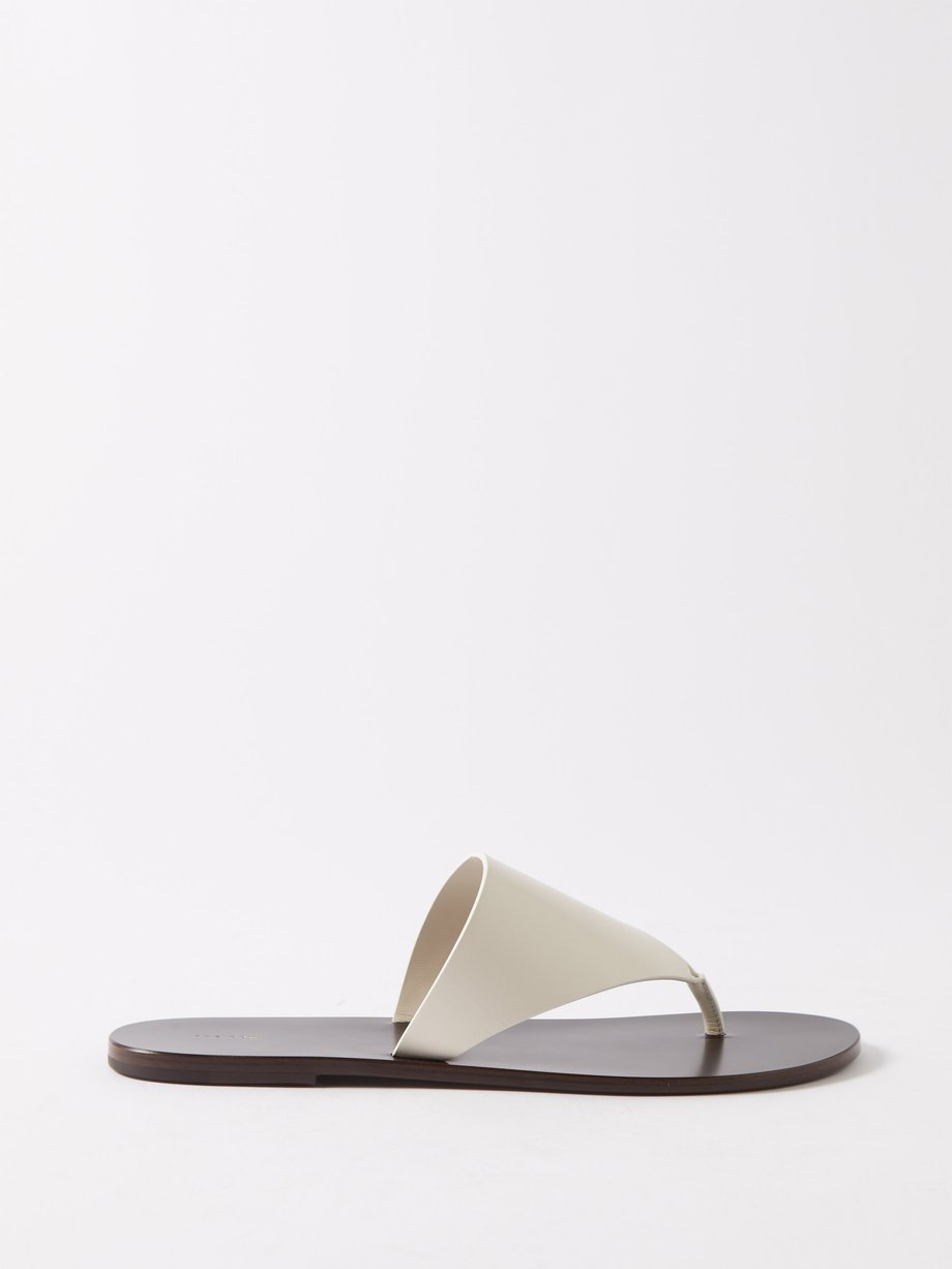 The Row Avery leather sandals