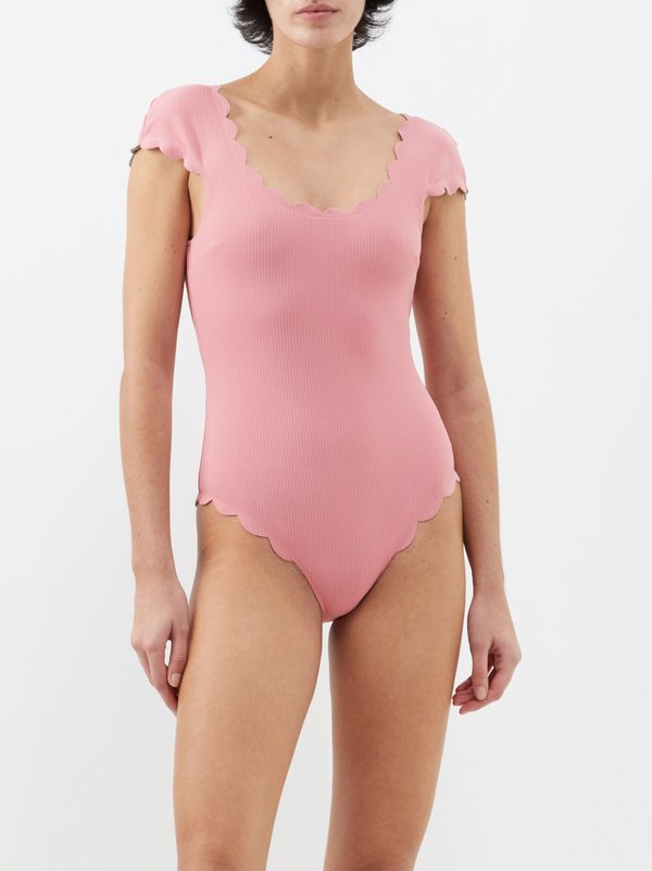 Marysia (Marysia ) Mexico reversible scalloped-edged swimsuit