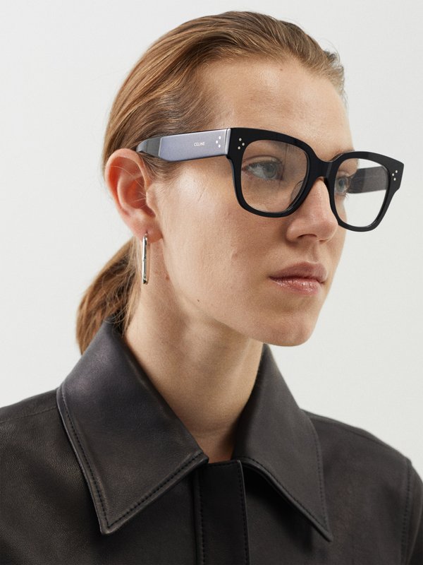 Celine Eyewear Square acetate glasses