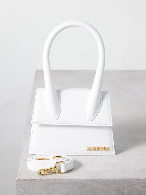 White Chiquito medium leather handbag | Jacquemus | MATCHES UK