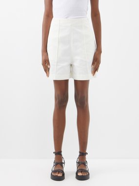 Merlette Parlour cotton-twill shorts