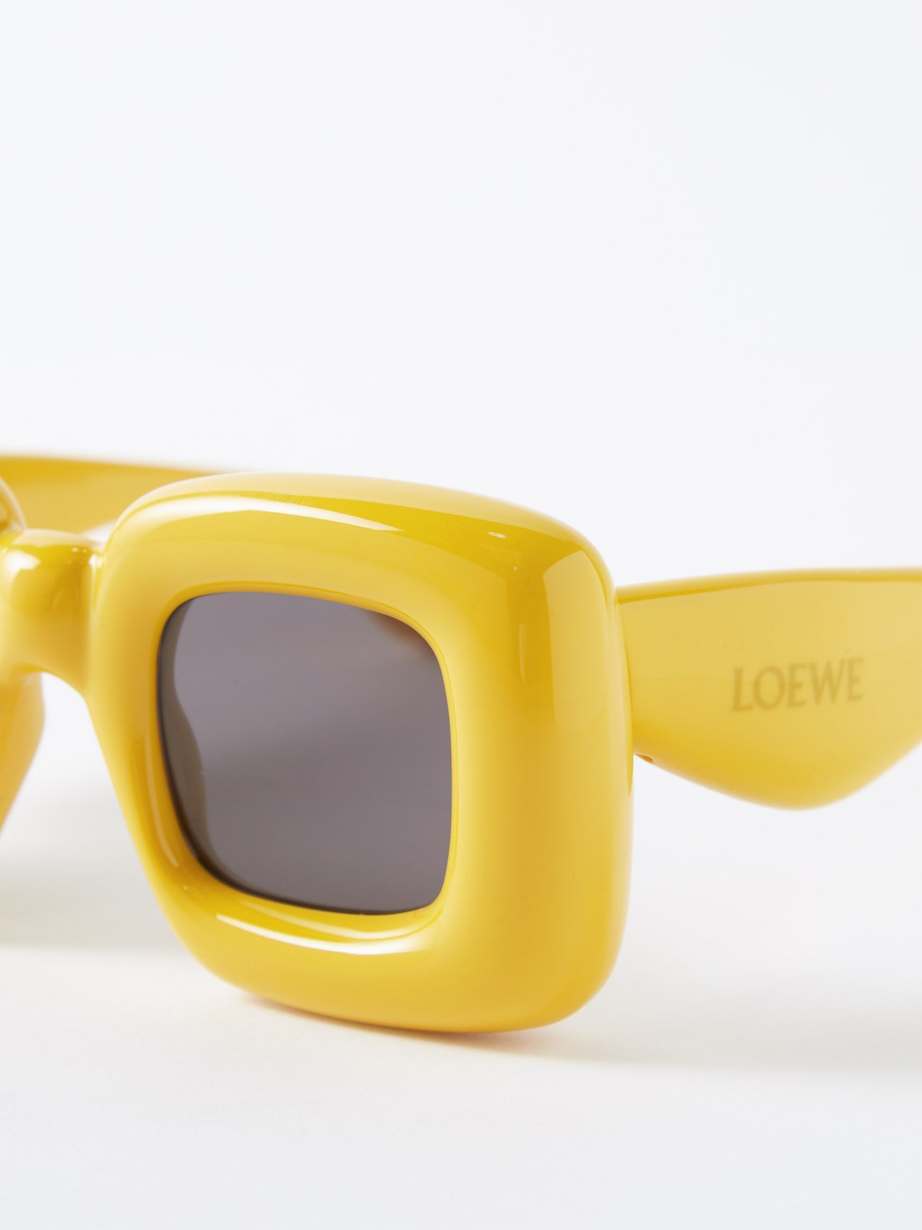 Loewe Yellow Rectangular Sunglasses