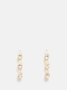 Anita Ko Diamond Dot diamond & 18kt gold earrings