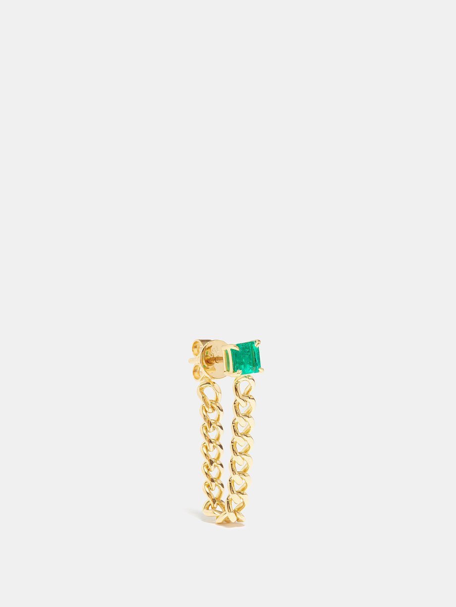 Anita Ko Emerald & 18kt gold single earring