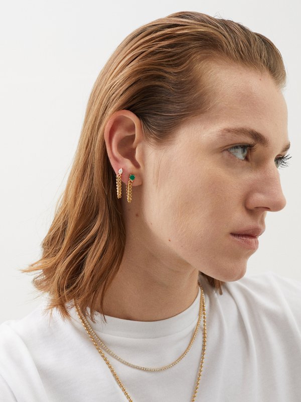 Anita Ko Emerald & 18kt gold single earring
