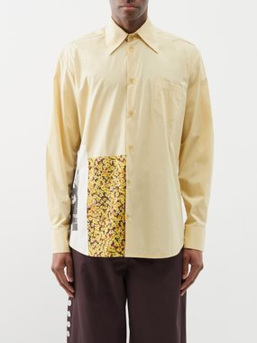 Namacheko Bohaz patchwork cotton shirt