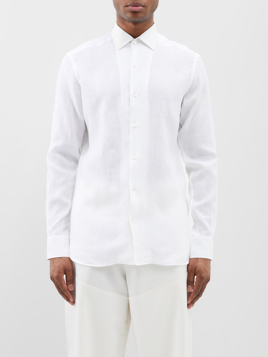 White Linen shirt | ZEGNA | MATCHESFASHION UK