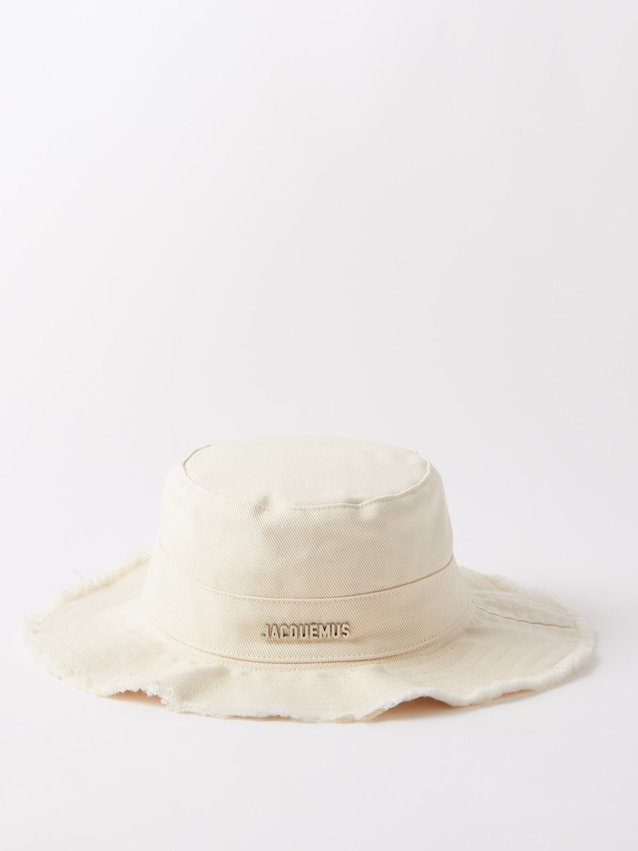 White Artichaut logo-plaque cotton-canvas hat | Jacquemus | MATCHES UK