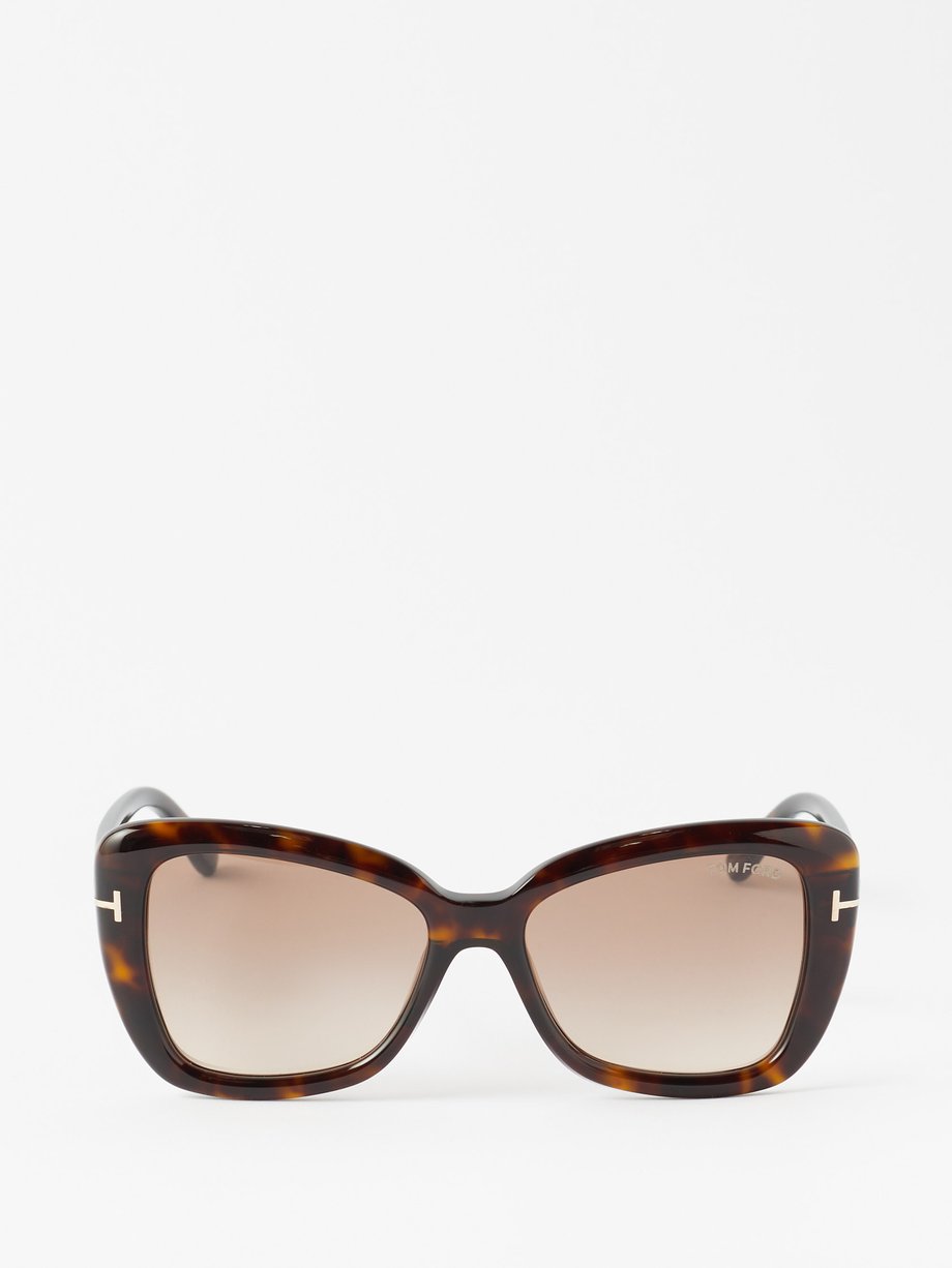 Brown Maeve square tortoiseshell-acetate sunglasses | Tom Ford |  MATCHESFASHION US