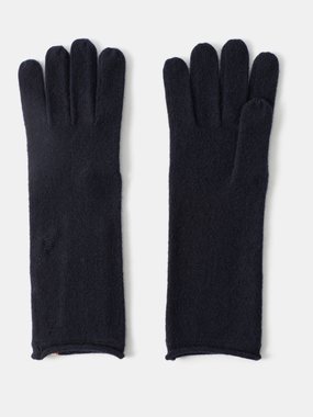 Pre-owned Cashmere Mittens In Black